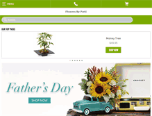 Tablet Screenshot of flowersbypattireno.com